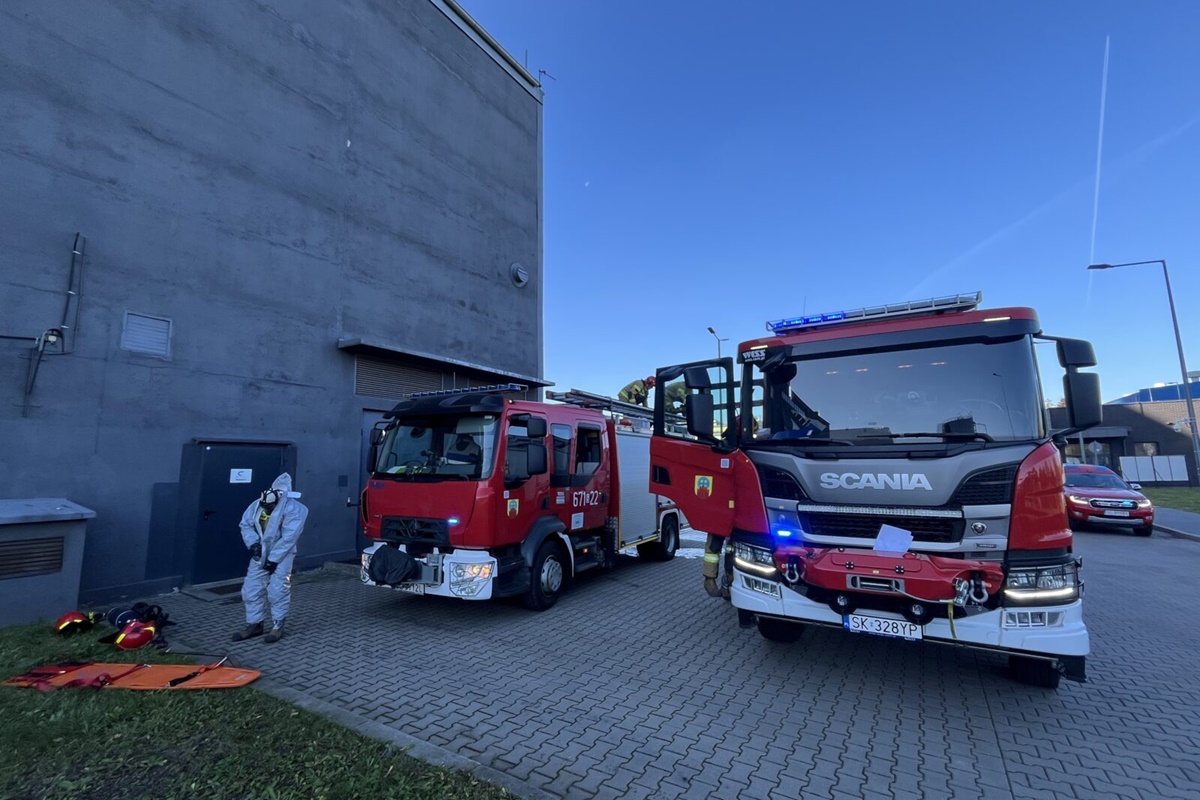 Ćwiczenia obronne „Zabrze 2024” – Straż Pożarna w symulacji zagrożenia w elektrociepłowni - fotoreportaż