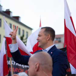 Karol Nawrocki w Zabrzu
