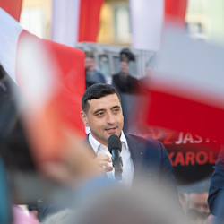 Karol Nawrocki w Zabrzu