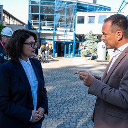 Wizyta wiceministra sportu i turystyki w Kopalni Guido