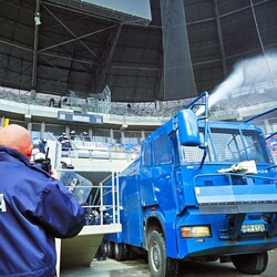 Śląscy policjanci ćwiczyli na zabrzańskim stadionie