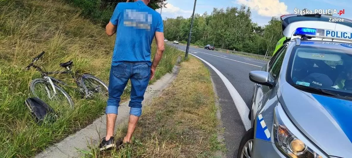 59-letni rowerzysta jechał na DK88. Był pod wpływem alkoholu
