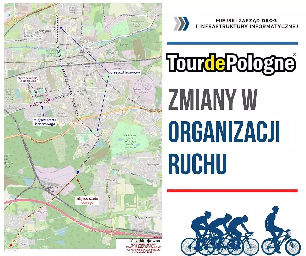 78. Tour de Pologne - mieszkańców czeka zmiana organizacji ruchu