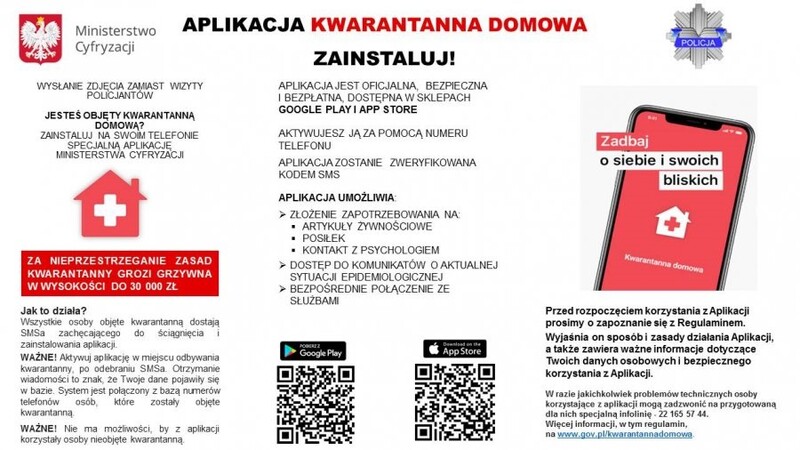 Aplikacja "Kwarantanna Domowa" - zobacz, jakie to proste!