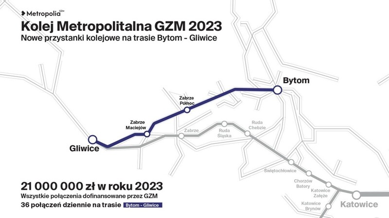 Będą dodatkowe przystanki kolejowe. 2 lokalizacje są w Zabrzu