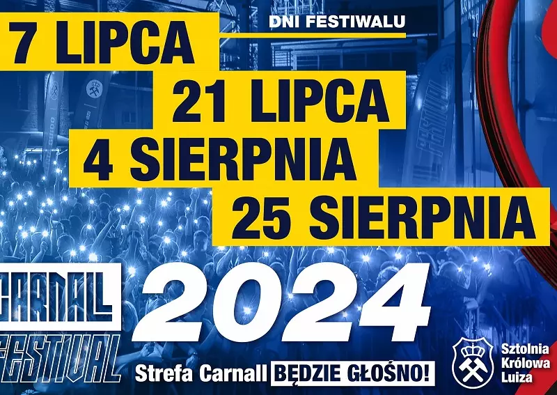 Carnall Festiwal 2024 w Zabrzu. Wiemy kto wystąpi! [LINE-UP]