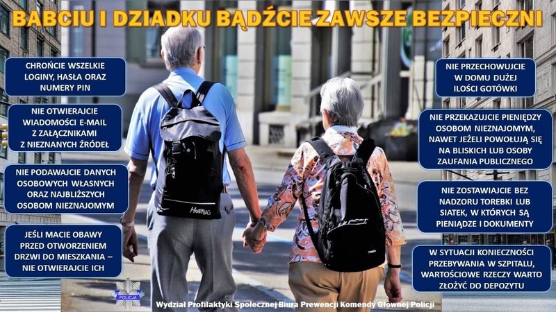 Dzień Babci i Dziadka: Czy wiesz jak zadbać o ich bezpieczeństwo? Policja radzi