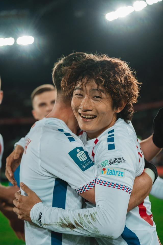 W spotkaniu 16. kolejki PKO BP Ekstraklasy Górnik Zabrze pokonał 1:0 Piast Gliwice. Autorem zwycięskiej, a zarazem swojej premierowej bramki był Yosuke Furukawa / fot. Górnik Zabrze