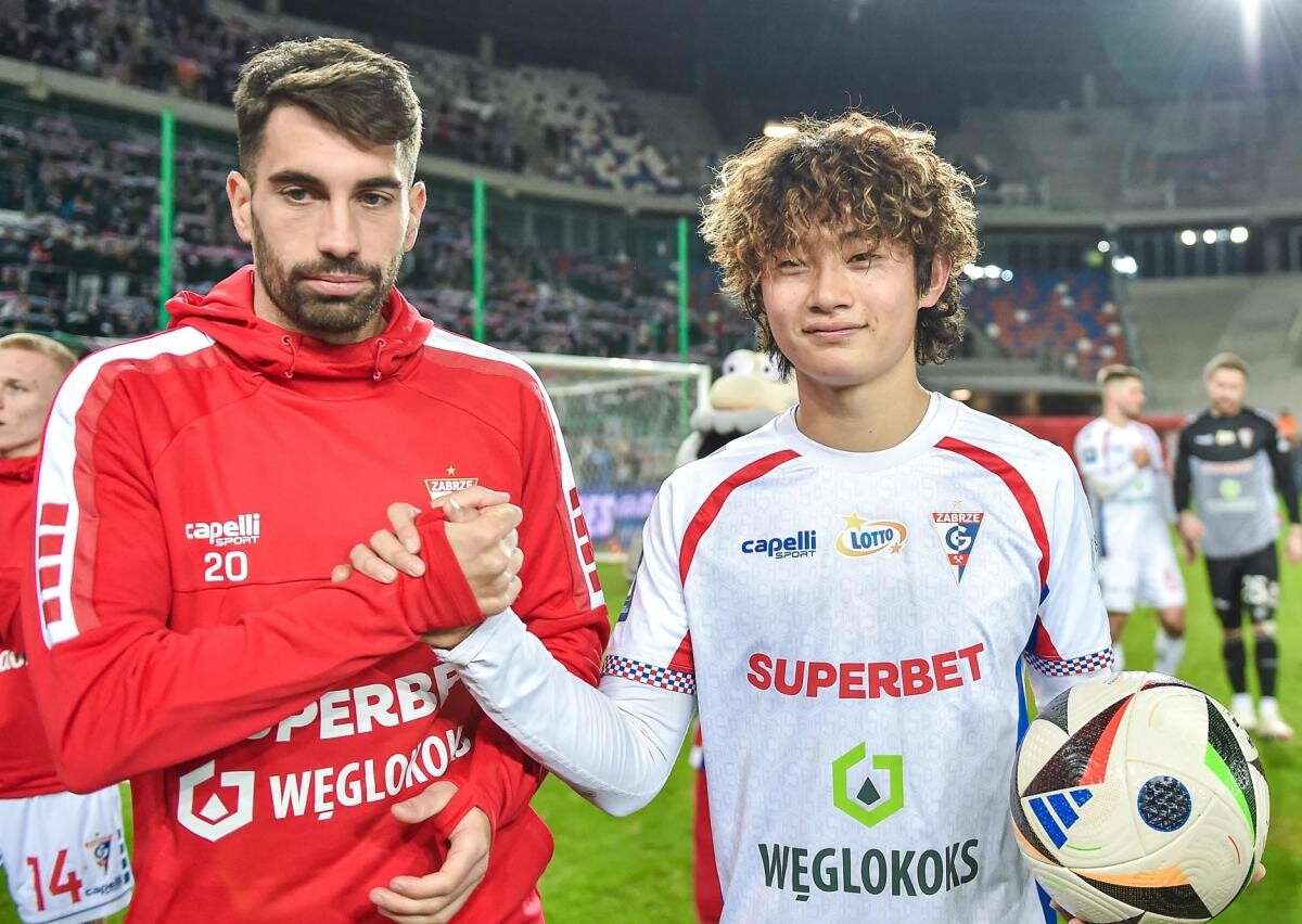 W spotkaniu 16. kolejki PKO BP Ekstraklasy Górnik Zabrze pokonał 1:0 Piast Gliwice. Autorem zwycięskiej, a zarazem swojej premierowej bramki był Yosuke Furukawa / fot. Górnik Zabrze