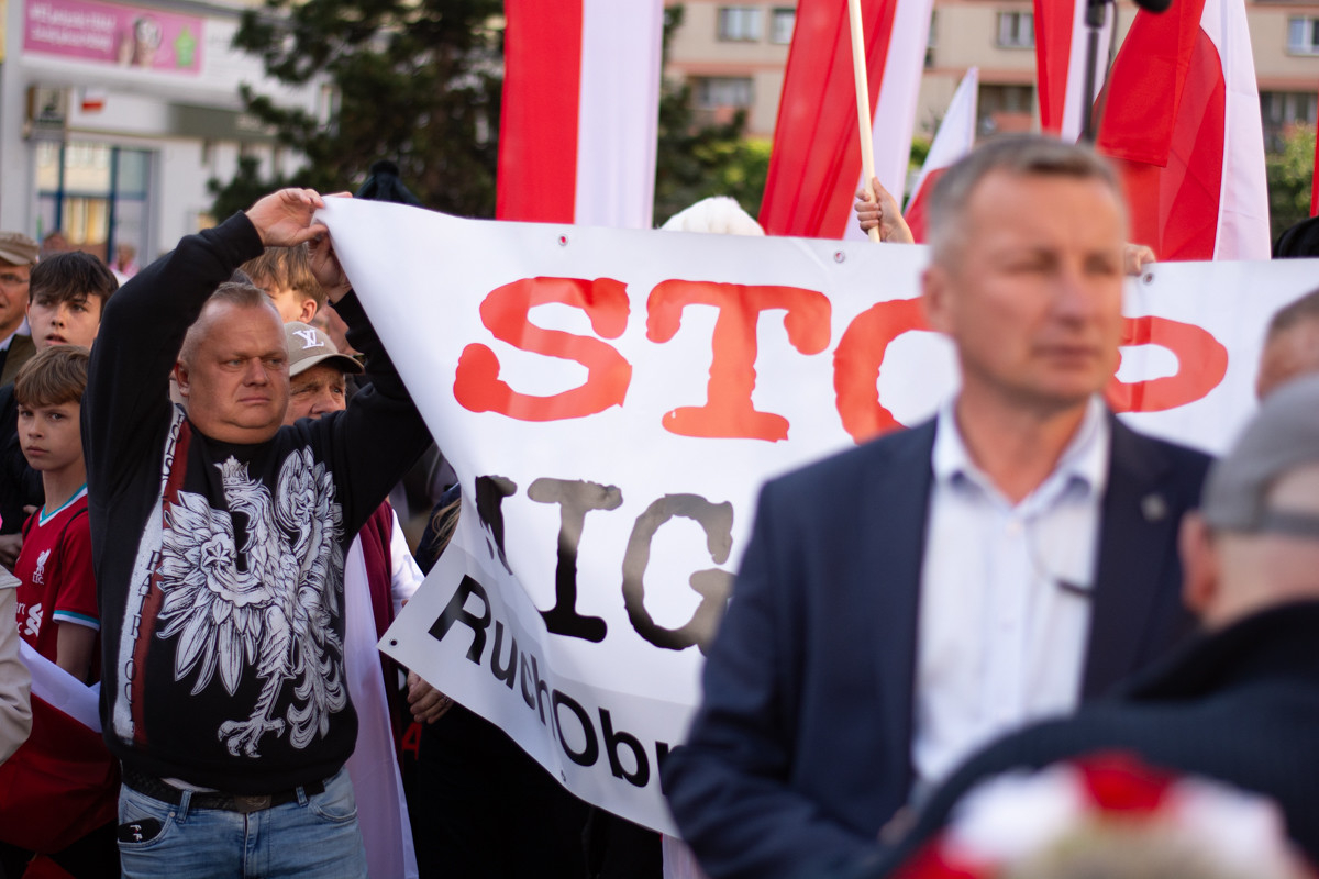 Nawrocki w Zabrzu: Krytyka PO, plany energetyczne i wsparcie George’a Simiona. / fot. Marek Faber