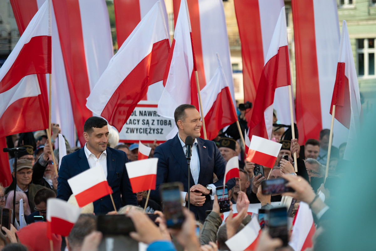 Nawrocki w Zabrzu: Krytyka PO, plany energetyczne i wsparcie George’a Simiona. / fot. Marek Faber