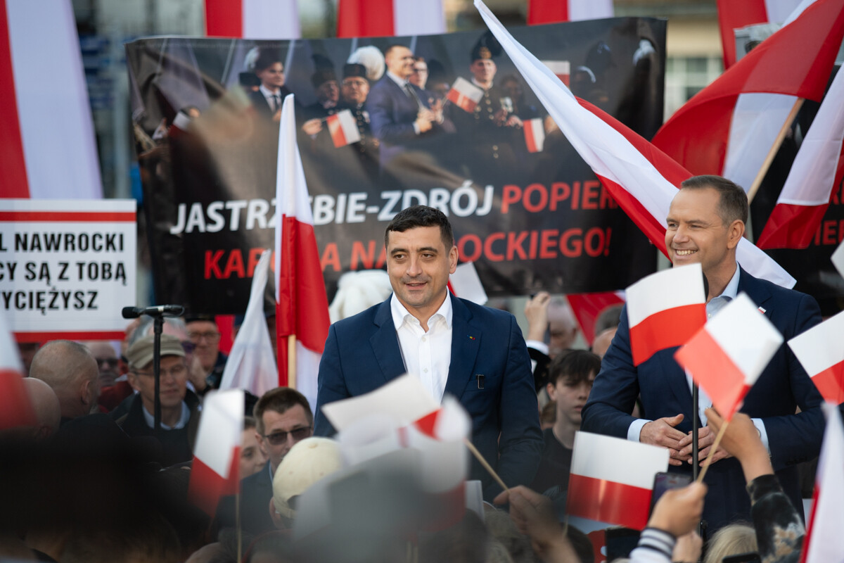 Nawrocki w Zabrzu: Krytyka PO, plany energetyczne i wsparcie George’a Simiona. / fot. Marek Faber