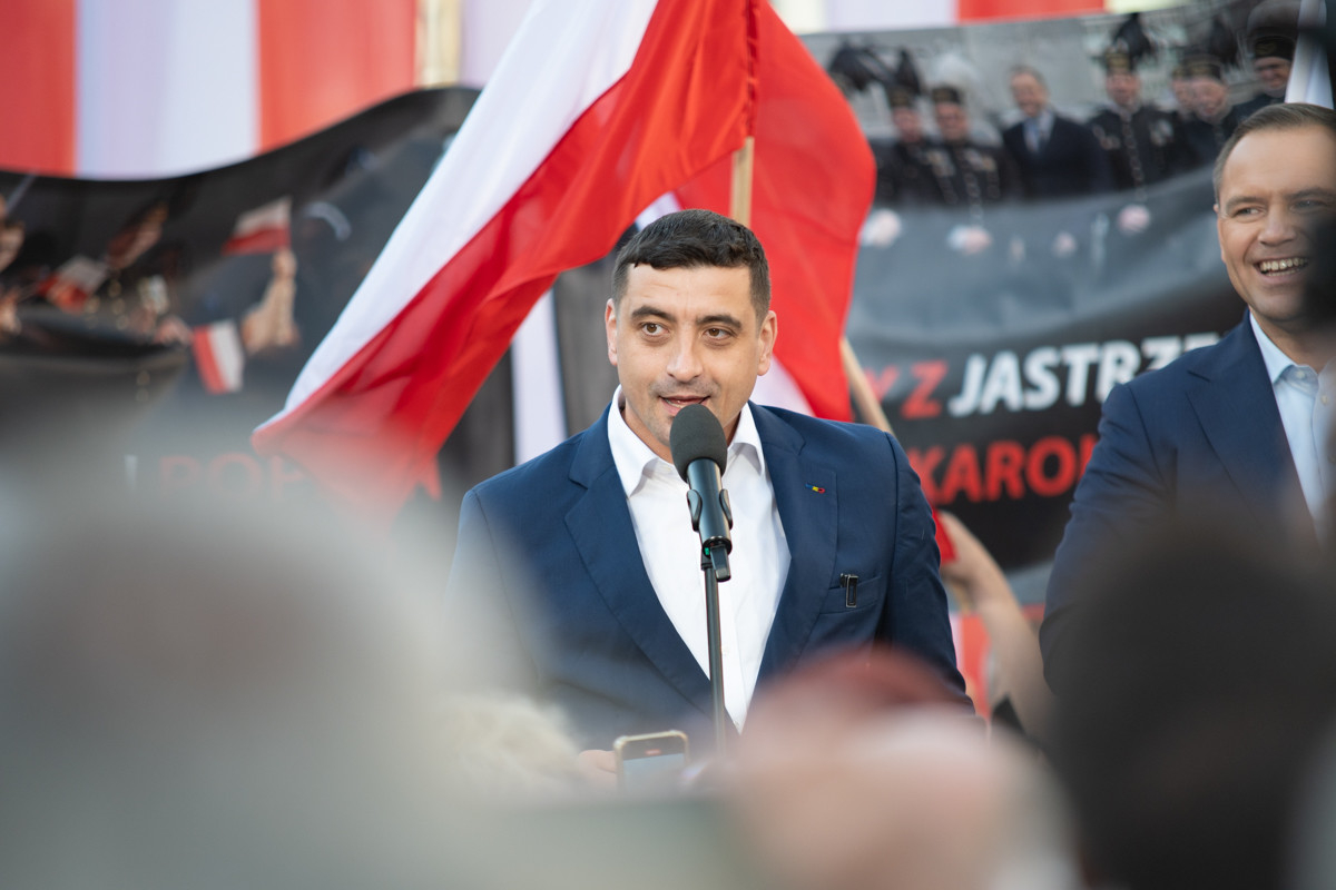 Nawrocki w Zabrzu: Krytyka PO, plany energetyczne i wsparcie George’a Simiona. / fot. Marek Faber