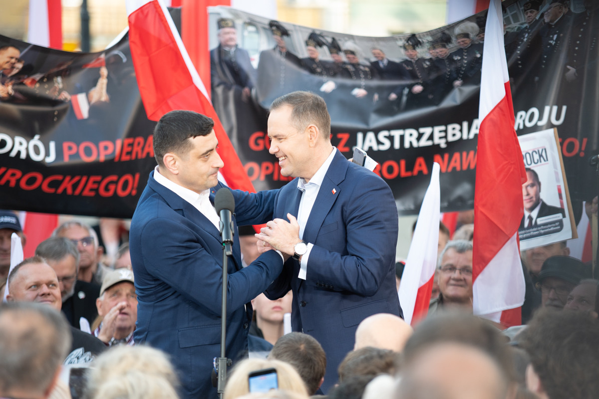 Nawrocki w Zabrzu: Krytyka PO, plany energetyczne i wsparcie George’a Simiona. / fot. Marek Faber