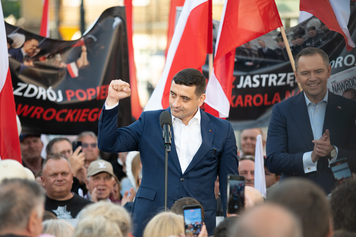 Nawrocki w Zabrzu: Krytyka PO, plany energetyczne i wsparcie George’a Simiona. / fot. Marek Faber