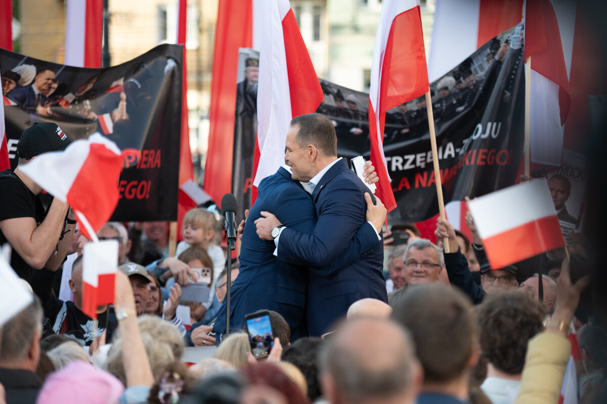 Nawrocki w Zabrzu: Krytyka PO, plany energetyczne i wsparcie George’a Simiona. / fot. Marek Faber