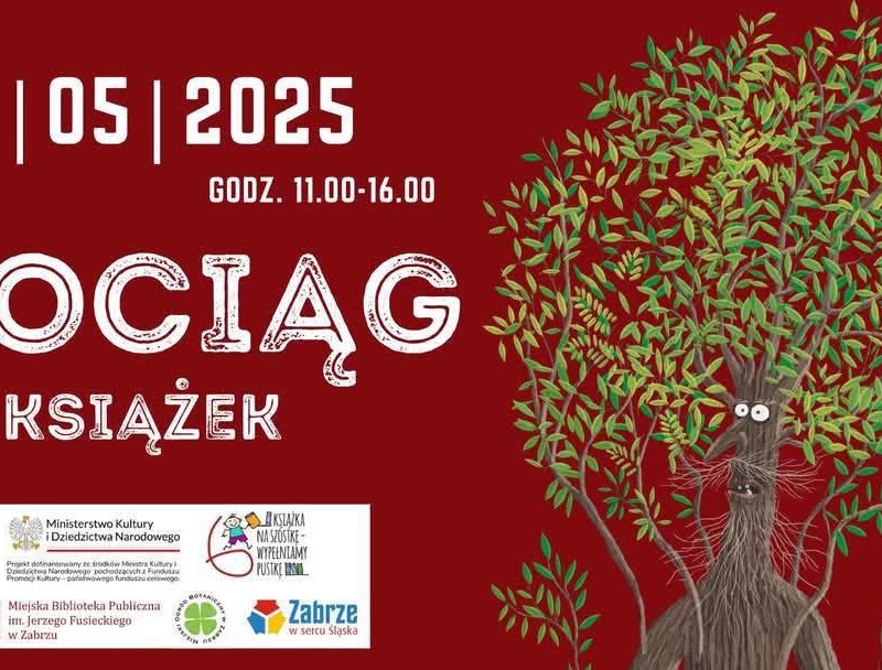 „Pociąg do książek” w Zabrzu – piknik literacko-przyrodniczy w Ogrodzie Botanicznym