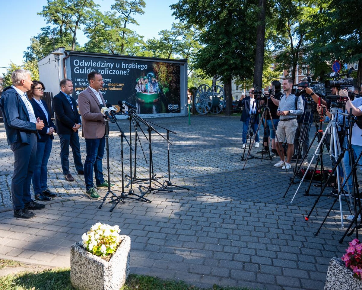 Wiceminister sportu Piotr Borys odwiedził Kopalnię Guido w Zabrzu / fot. UM Zabrze