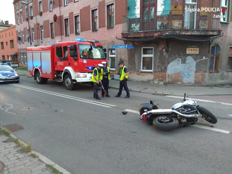 Wymusił pierwszeństwo motocykliście