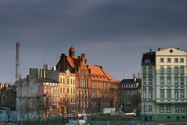 Zabrze-widok z wiaduktu