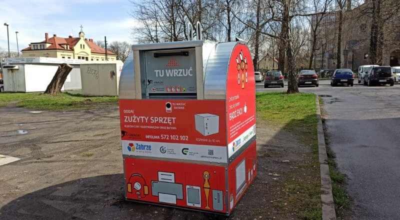 Zadbajmy o czystość Zabrza – zasady korzystania z czerwonych pojemników na elektroodpady