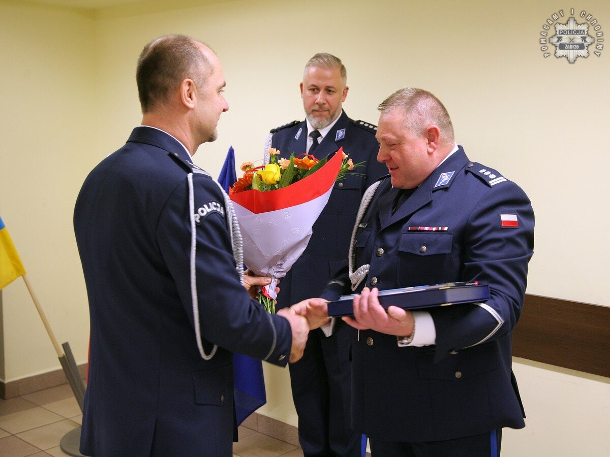 Od 10 stycznia młodszy inspektor Grzegorz Kasprzyk pełni funkcję Komendanta Miejskiego Policji w Zabrzu. / fot. KMP Zabre